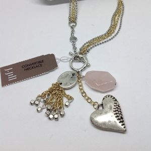J. Jill GORGEOUS AND UNIQUE HEART TOGGLE NECKLACE